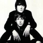 Paul McCartney and John Lennon of the Beatles, whose song Yesterday is arranged for guitar in Sam Desmet's Unity in Diversity — United Kingdom chapter