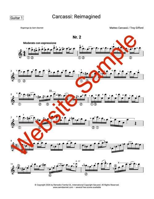 Carcassi: Reimagined – Guitar Duo Sheet Music, Op. 60 - Image 4